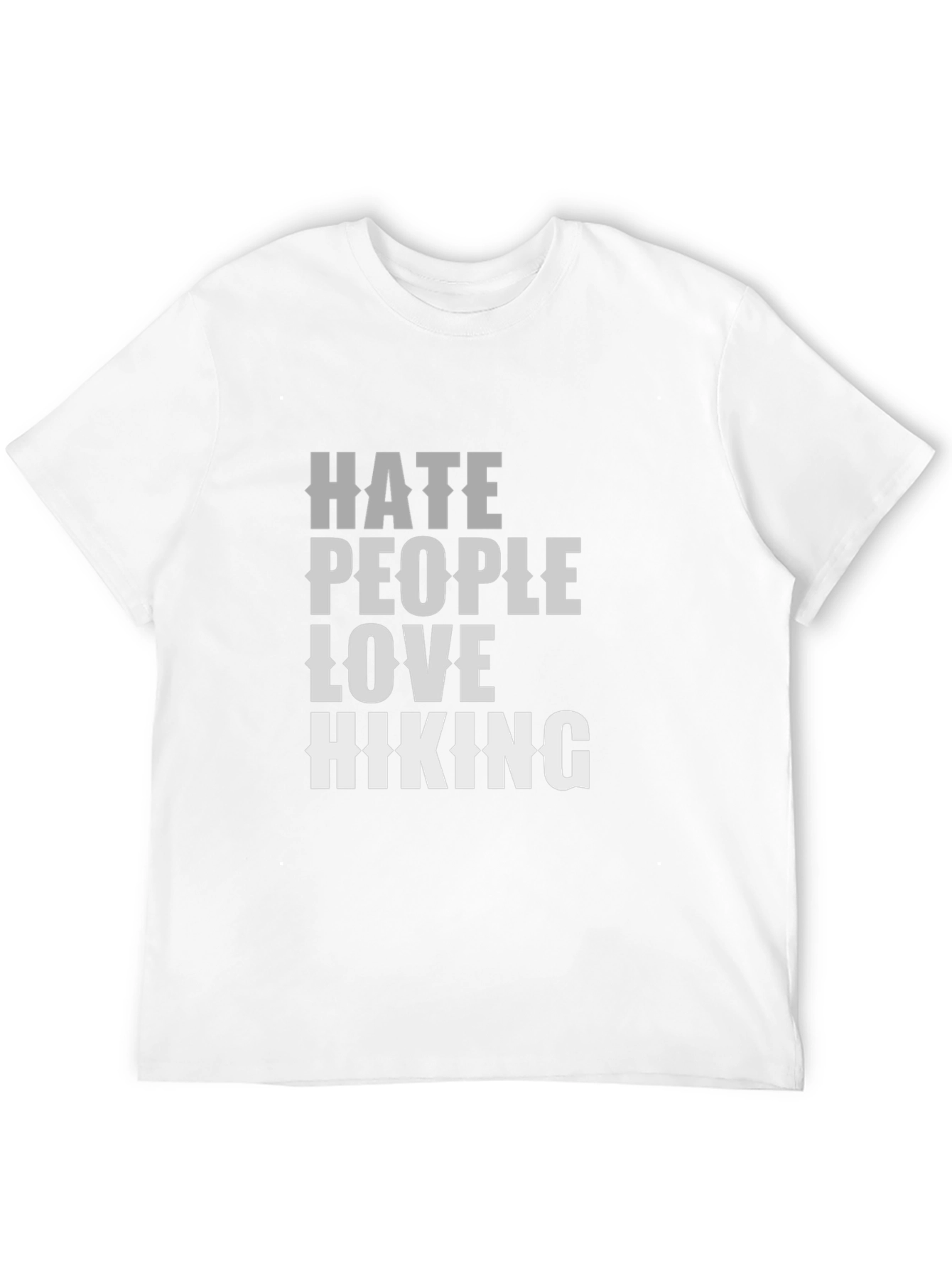 Hate People Love Hiking Graphic T-Shirt