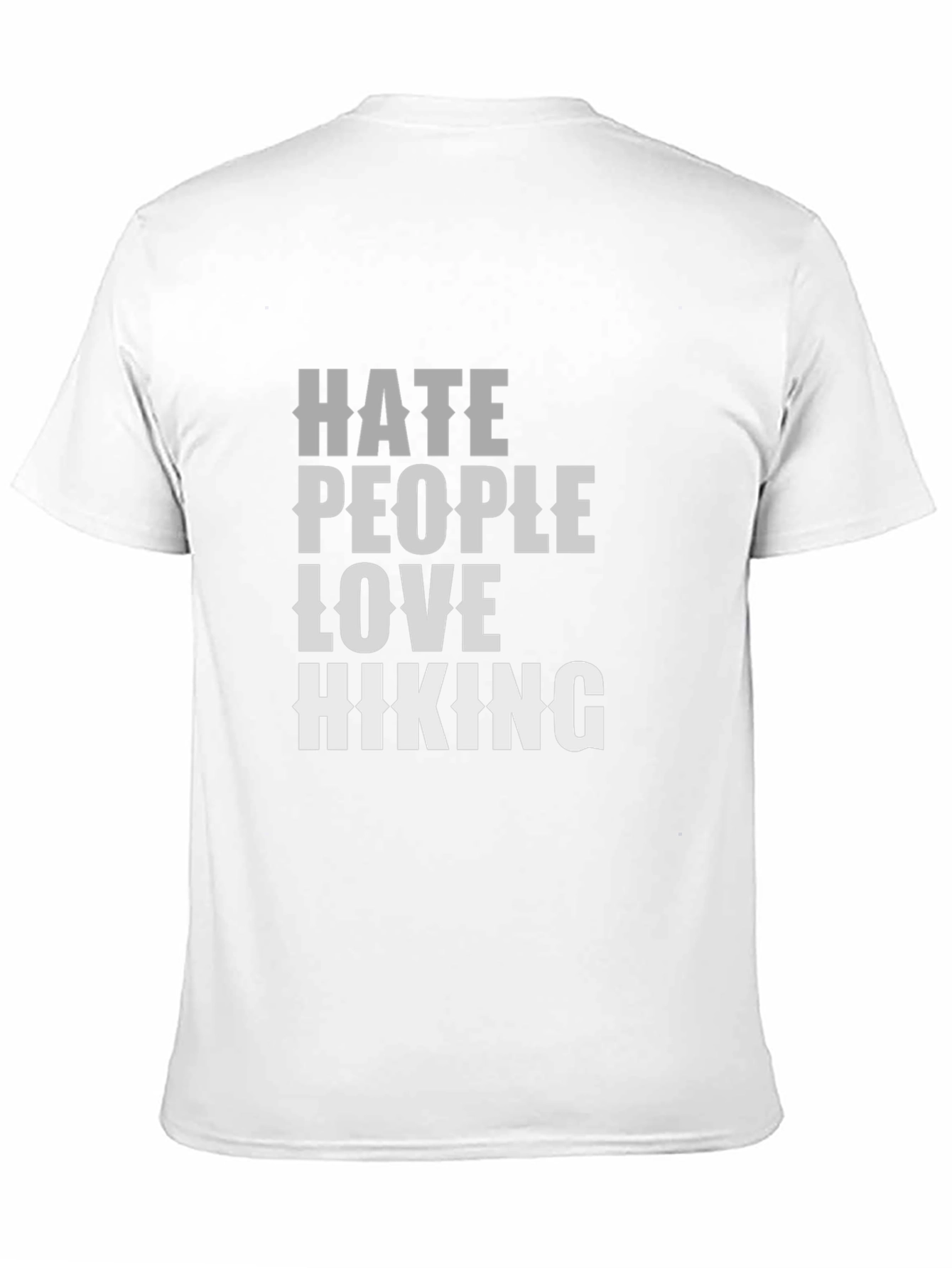 Hate People Love Hiking Graphic T-Shirt