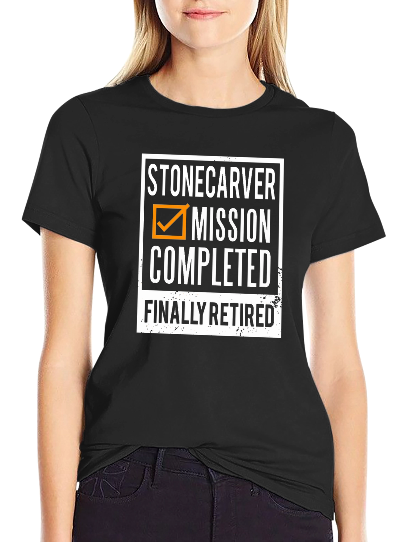 Stone Carver Mission Completed Retired T-Shirt