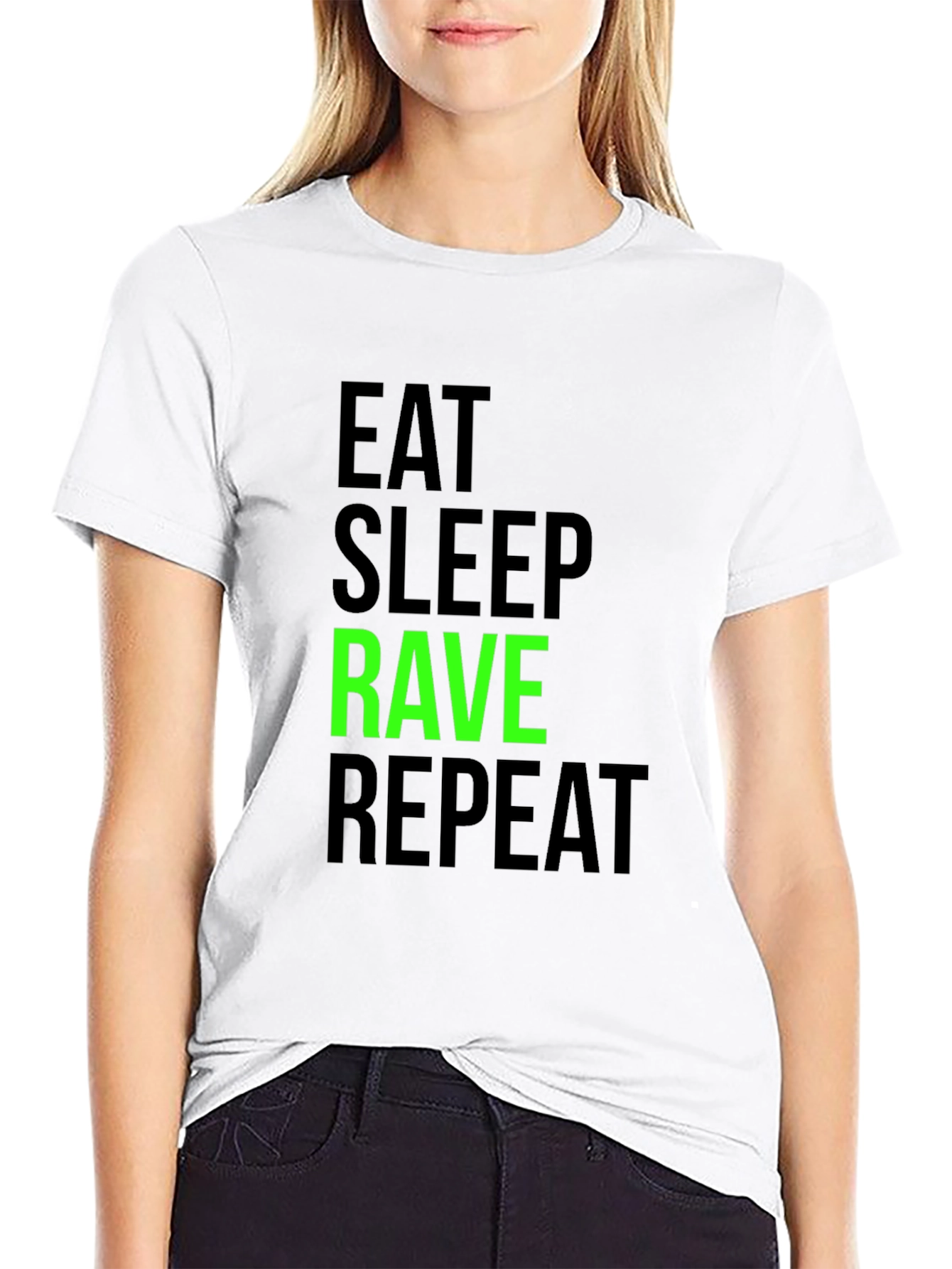 Eat Sleep Rave Repeat Graphic Tee