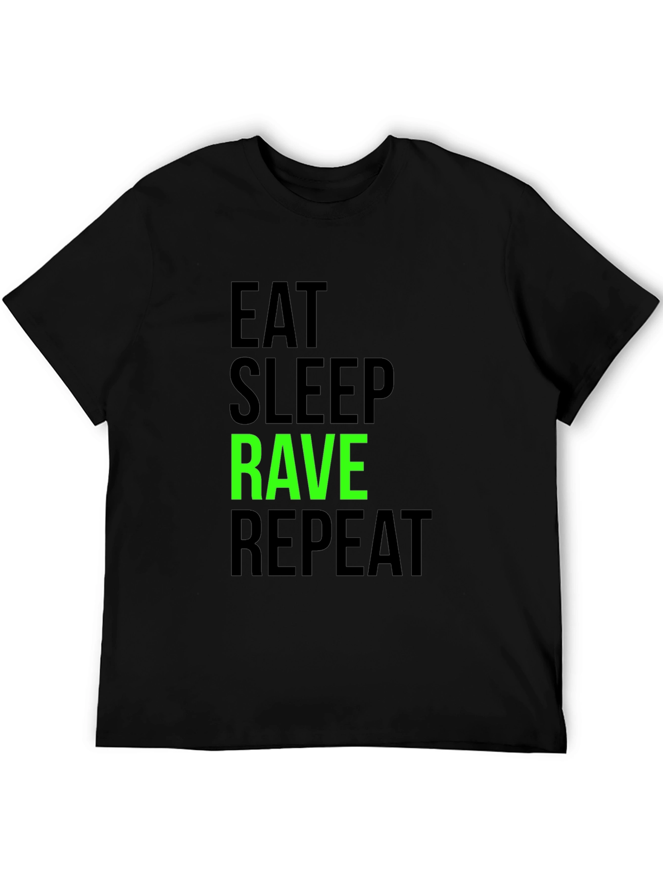 Eat Sleep Rave Repeat Graphic Tee