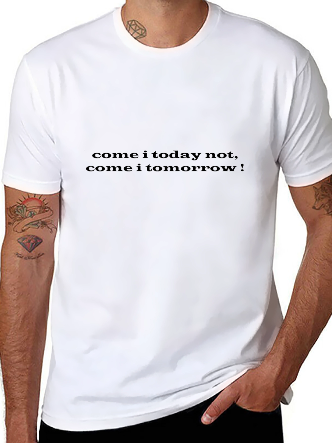 Come Tomorrow Tee - Black Graphic T-Shirt