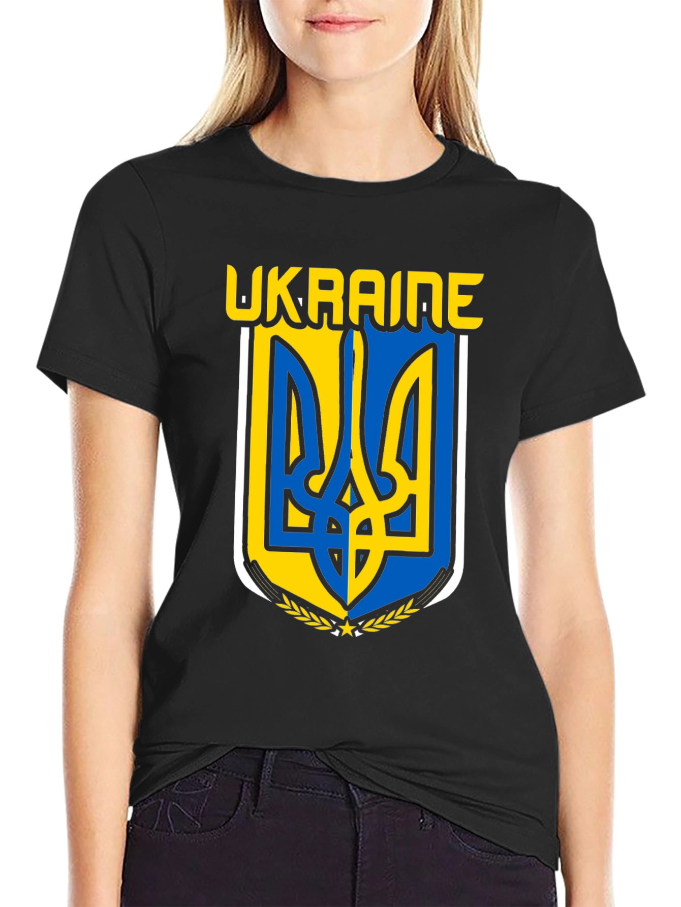 Ukraine Emblem Black T-Shirt
