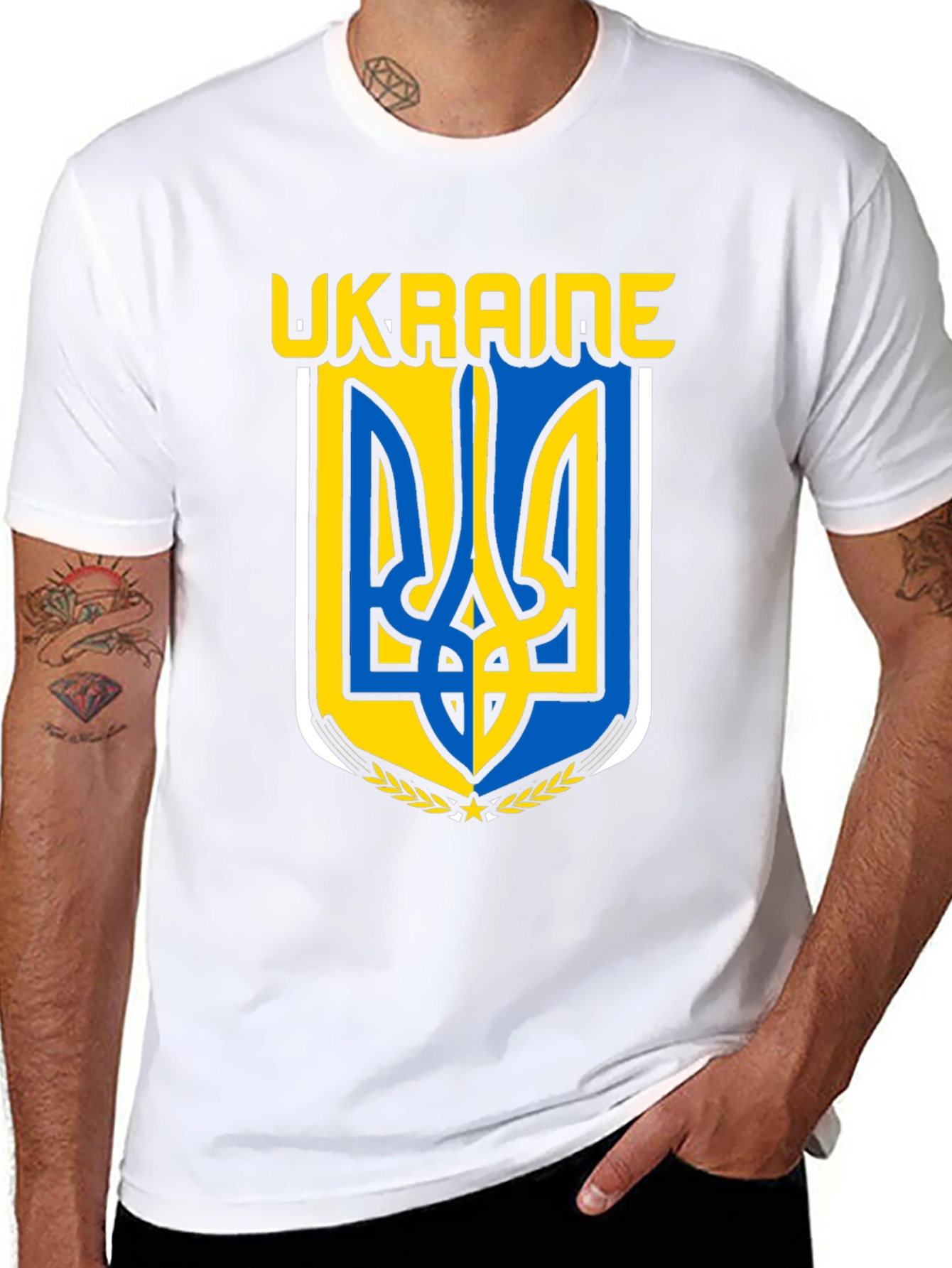 Ukraine Emblem Black T-Shirt