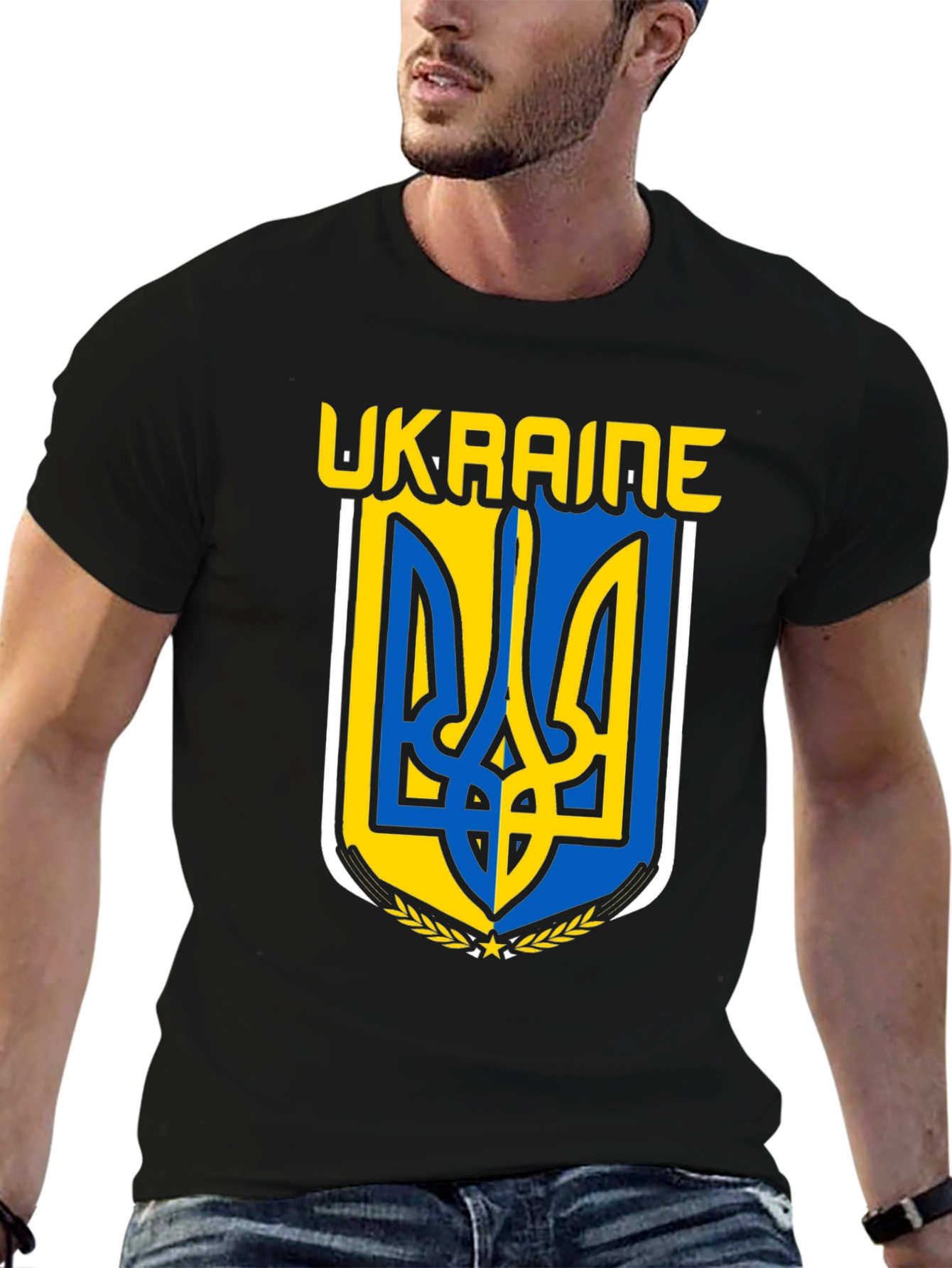 Ukraine Emblem Black T-Shirt