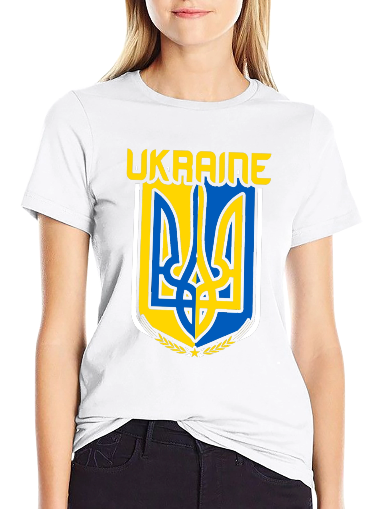 Ukraine Emblem Black T-Shirt