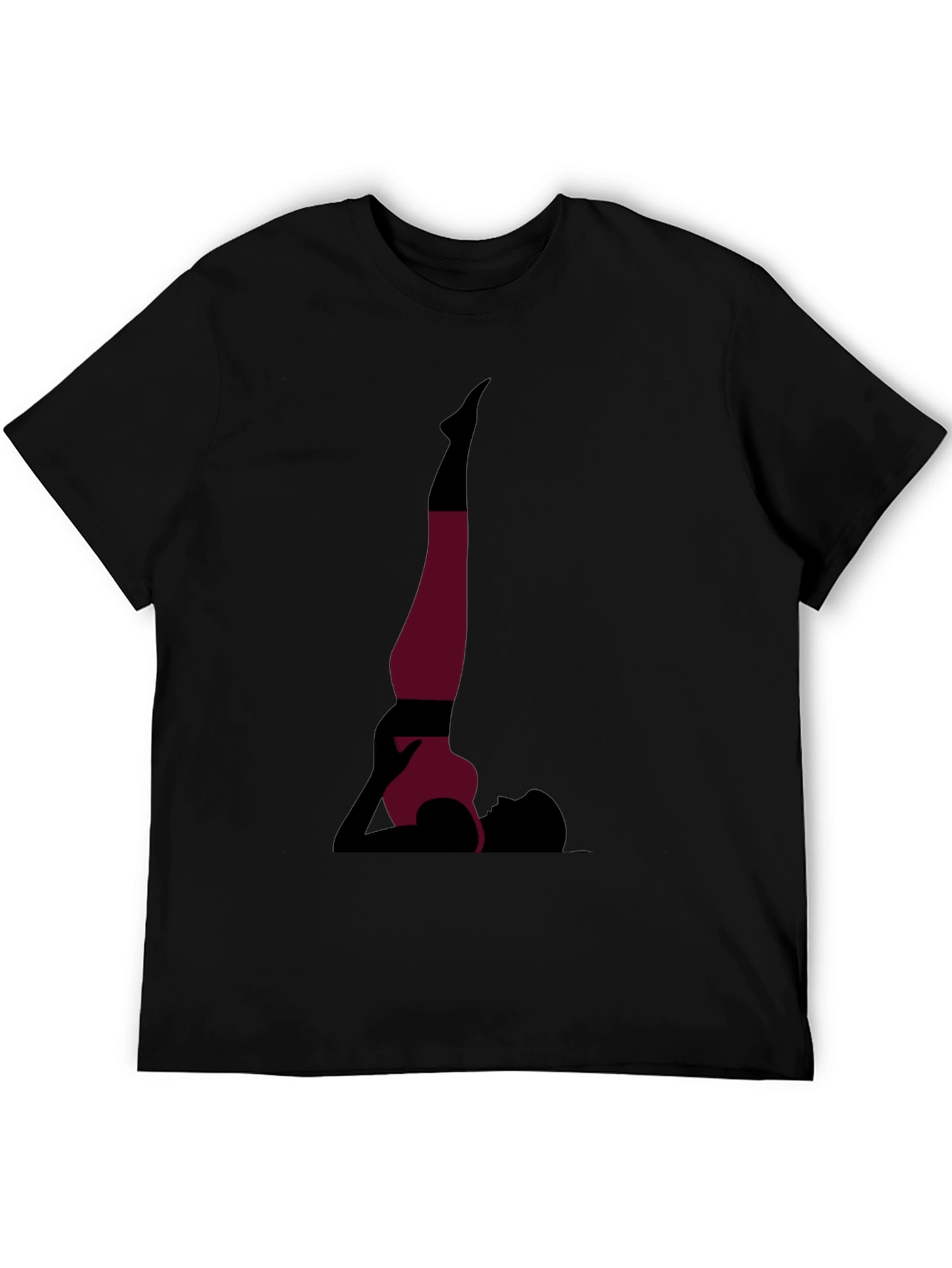 Yoga Pose Graphic Tee - Black