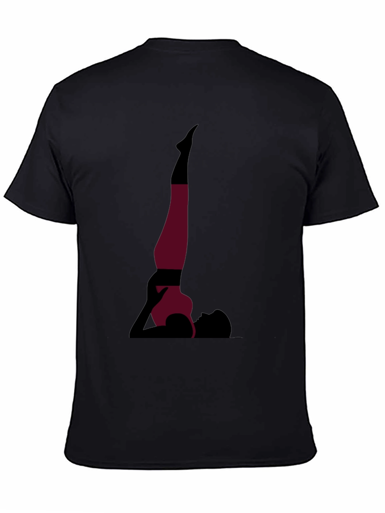 Yoga Pose Graphic Tee - Black