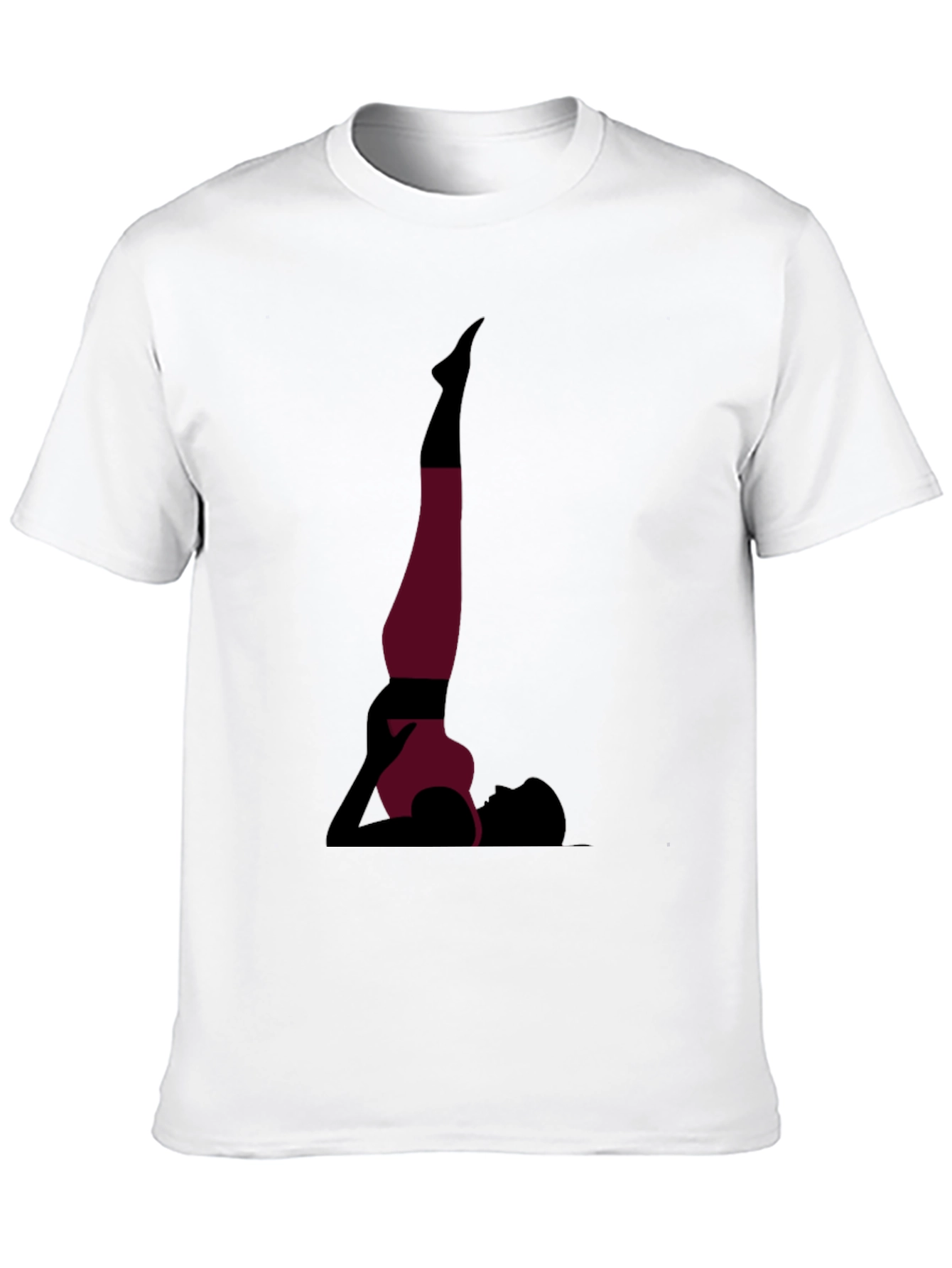 Yoga Pose Graphic Tee - Black