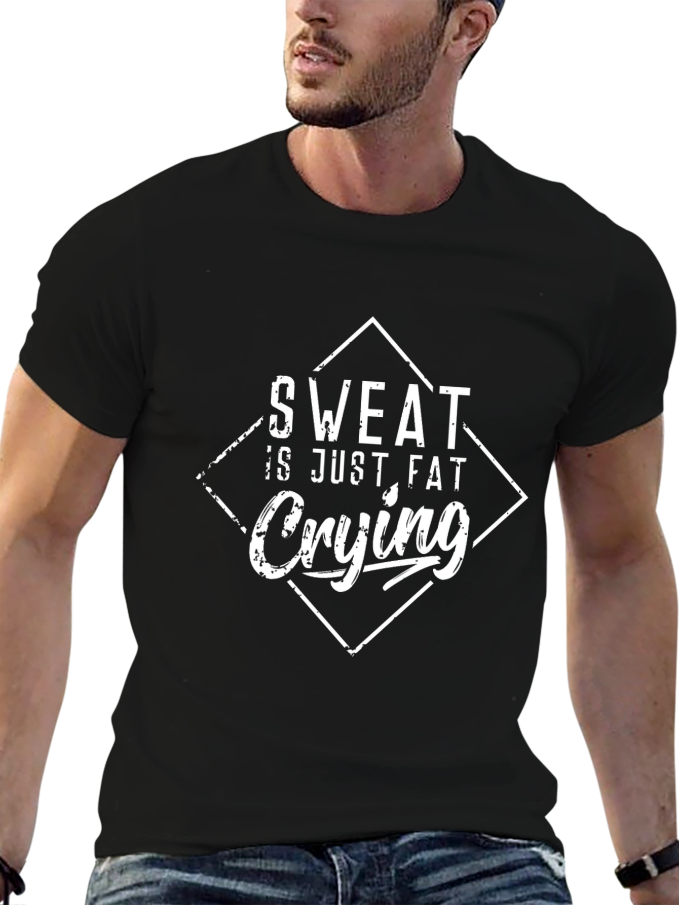 Sweat is Just Fat Crying Graphic Tee