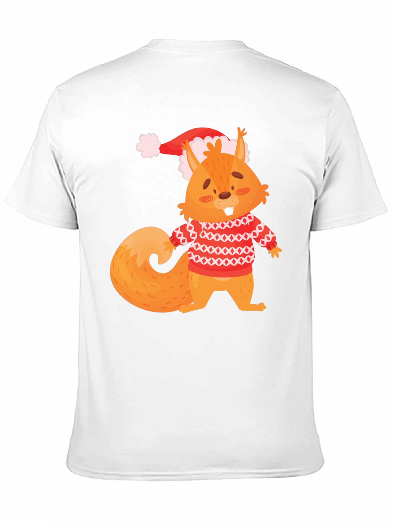 Festive Squirrel Graphic Tee - Holiday Edition