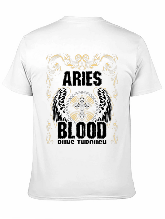 Aries Blood Runs Through T-Shirt