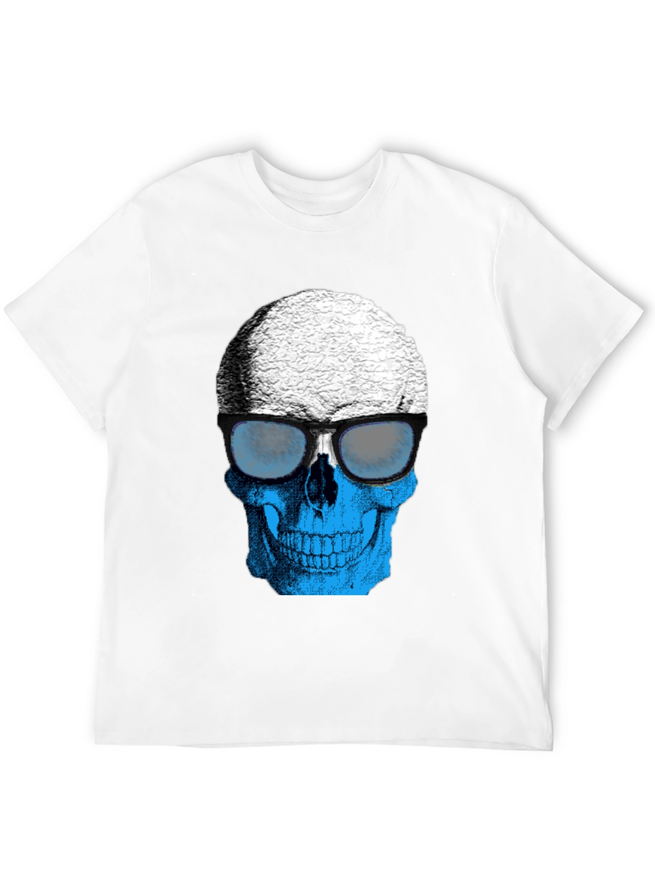 Skull with Sunglasses Graphic T-Shirt - Cool Style