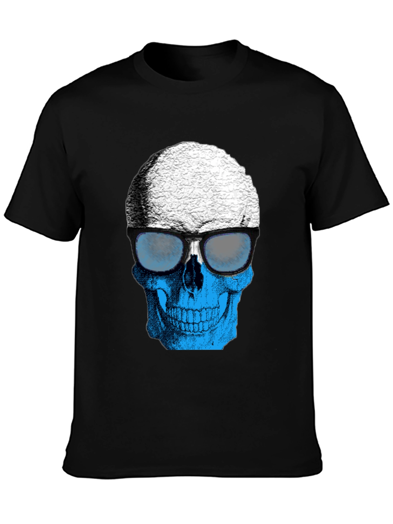 Skull with Sunglasses Graphic T-Shirt - Cool Style