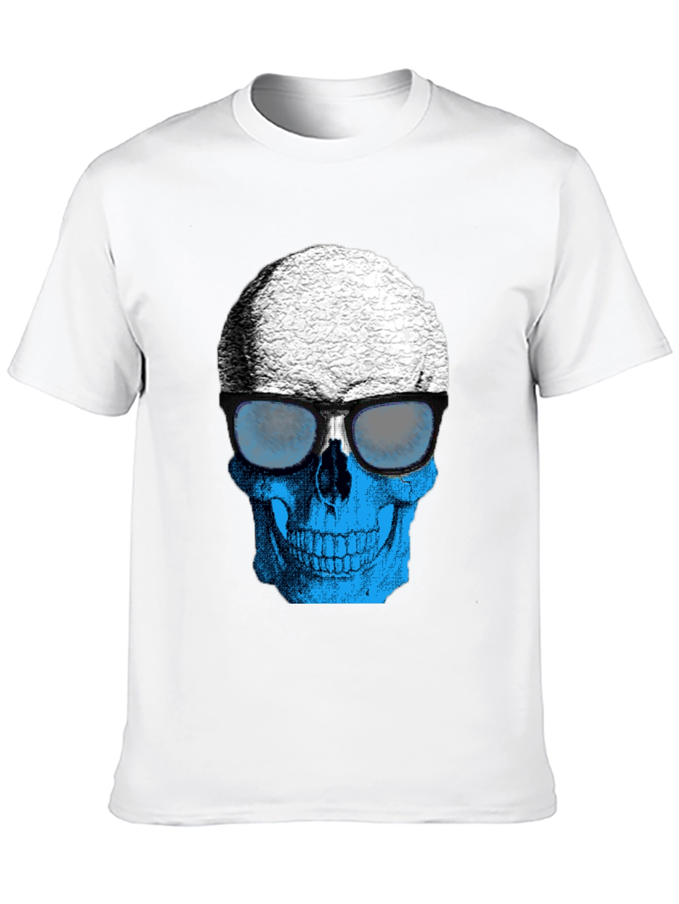 Skull with Sunglasses Graphic T-Shirt - Cool Style