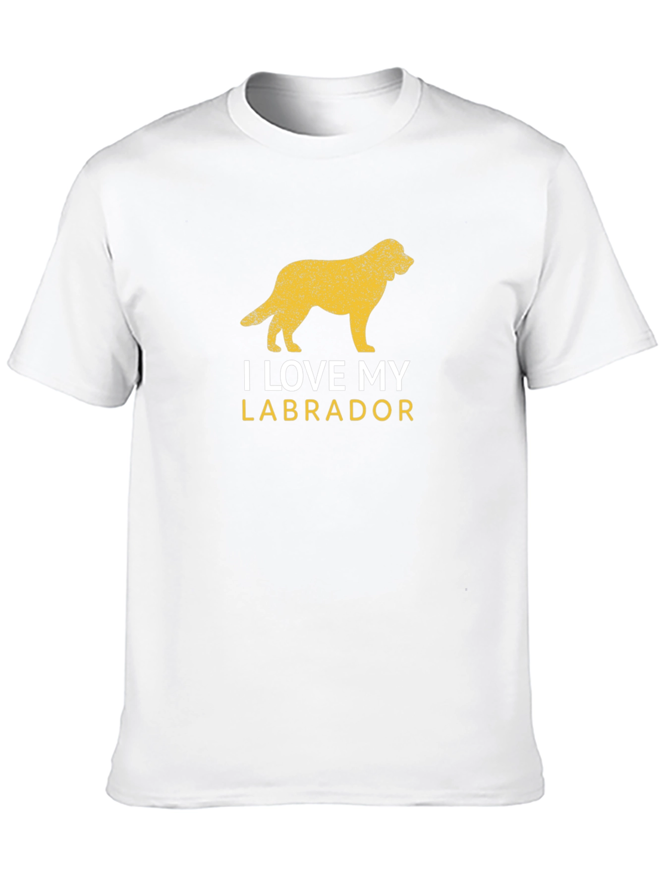 I Love My Labrador Black T-Shirt
