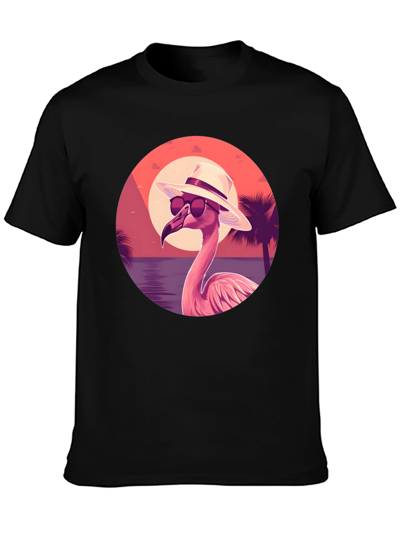 Tropical Flamingo T-Shirt - Summer Vibes