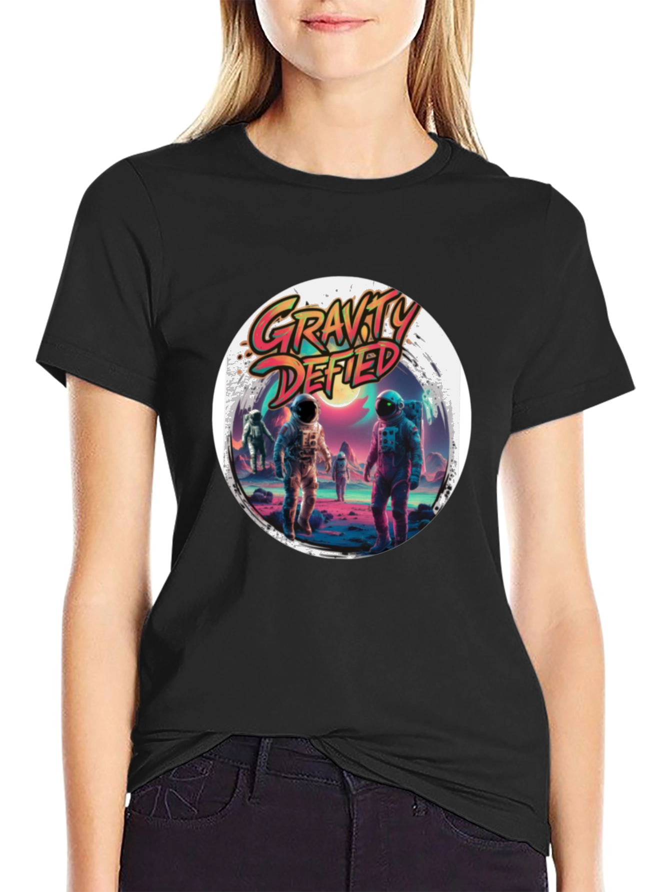 Gravity Defied Astronaut Graphic T-Shirt