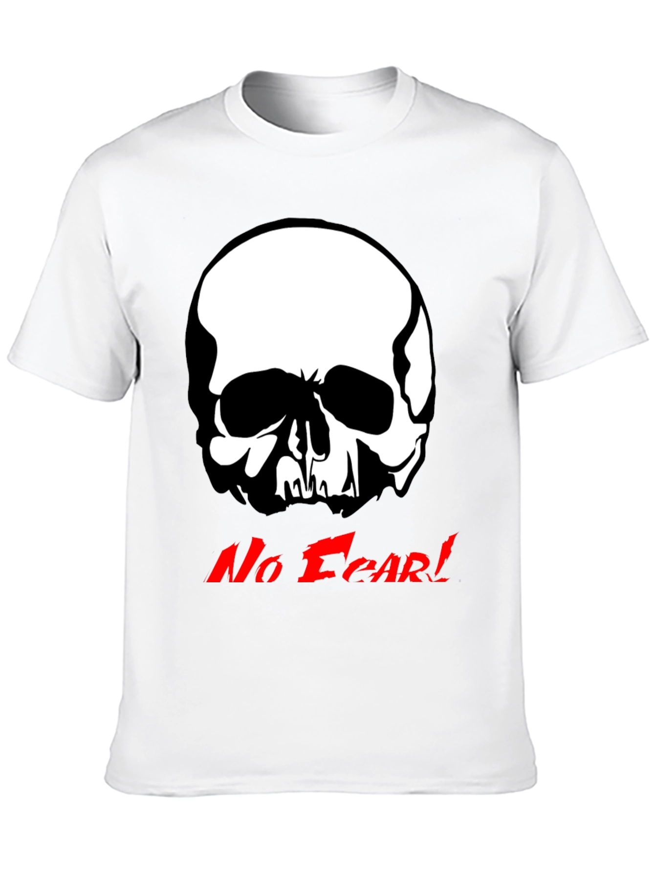 Edgy Skull Graphic Tee - No Fear!