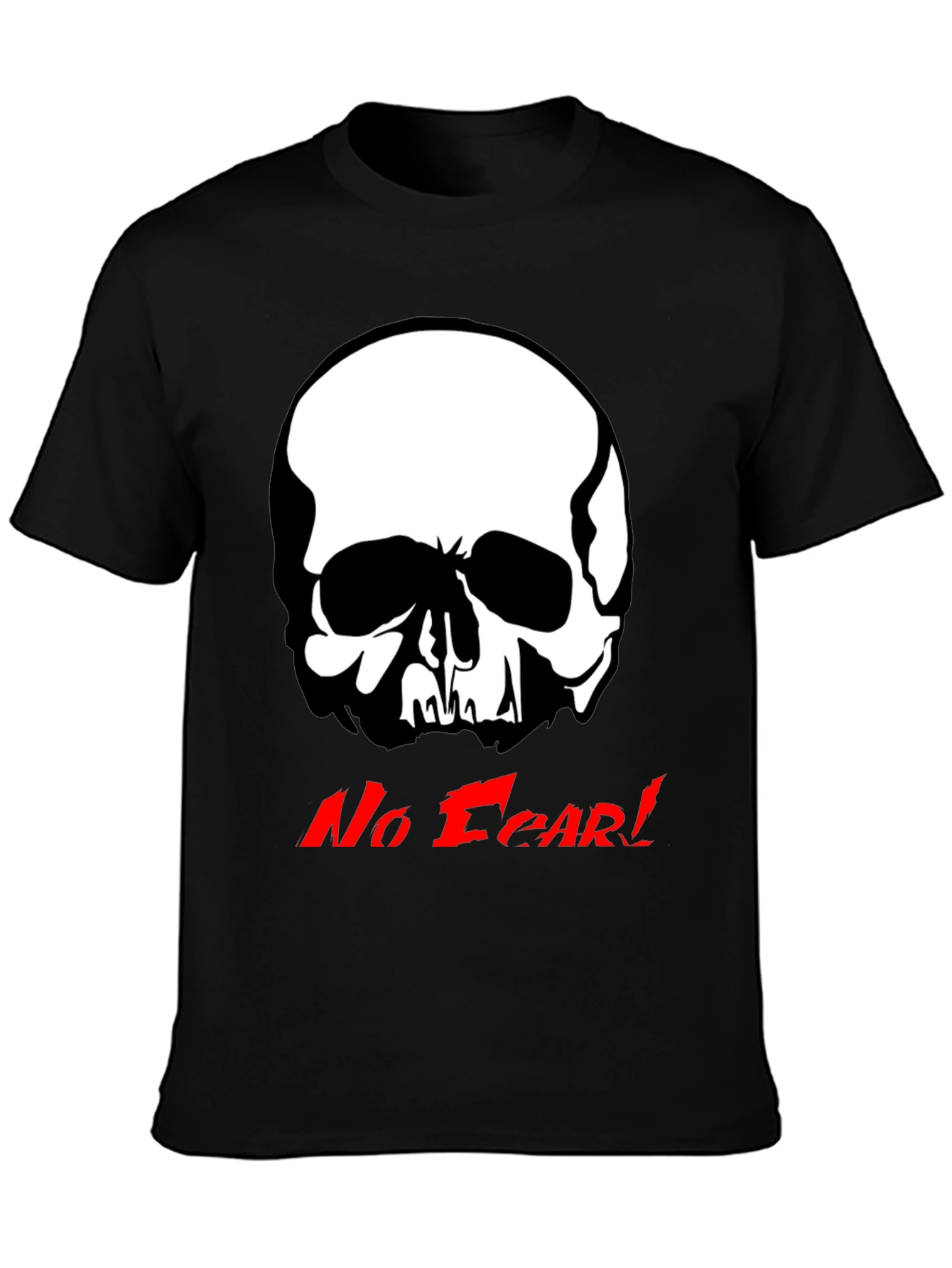 Edgy Skull Graphic Tee - No Fear!