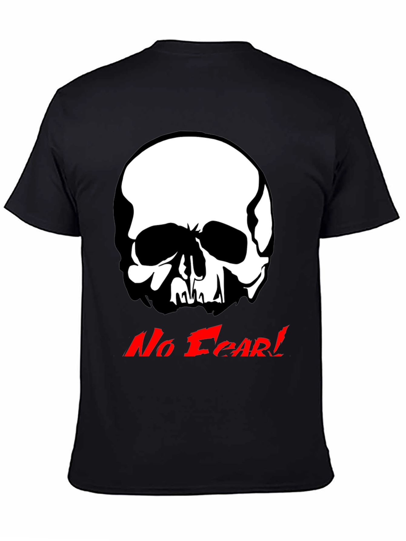 Edgy Skull Graphic Tee - No Fear!
