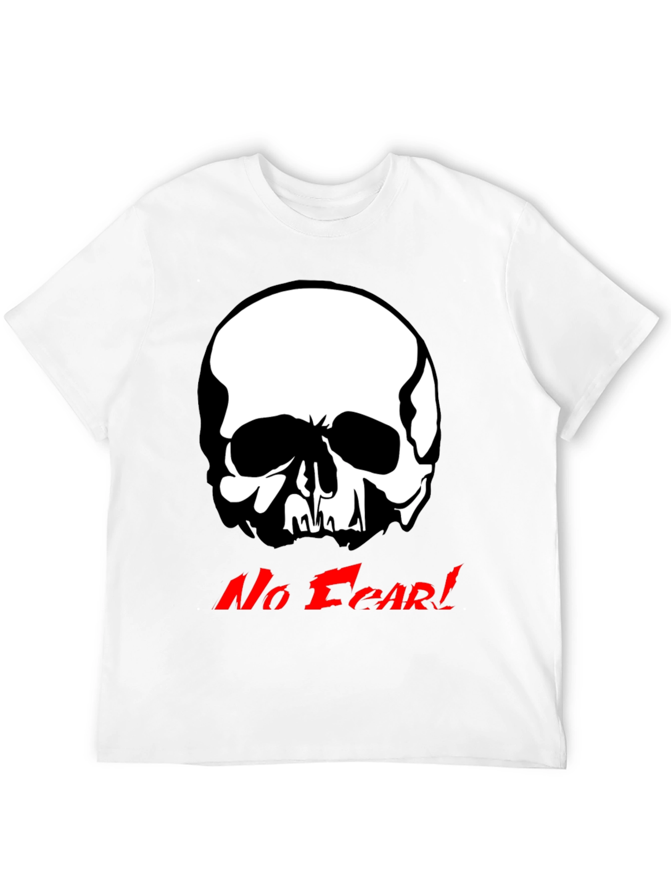 Edgy Skull Graphic Tee - No Fear!