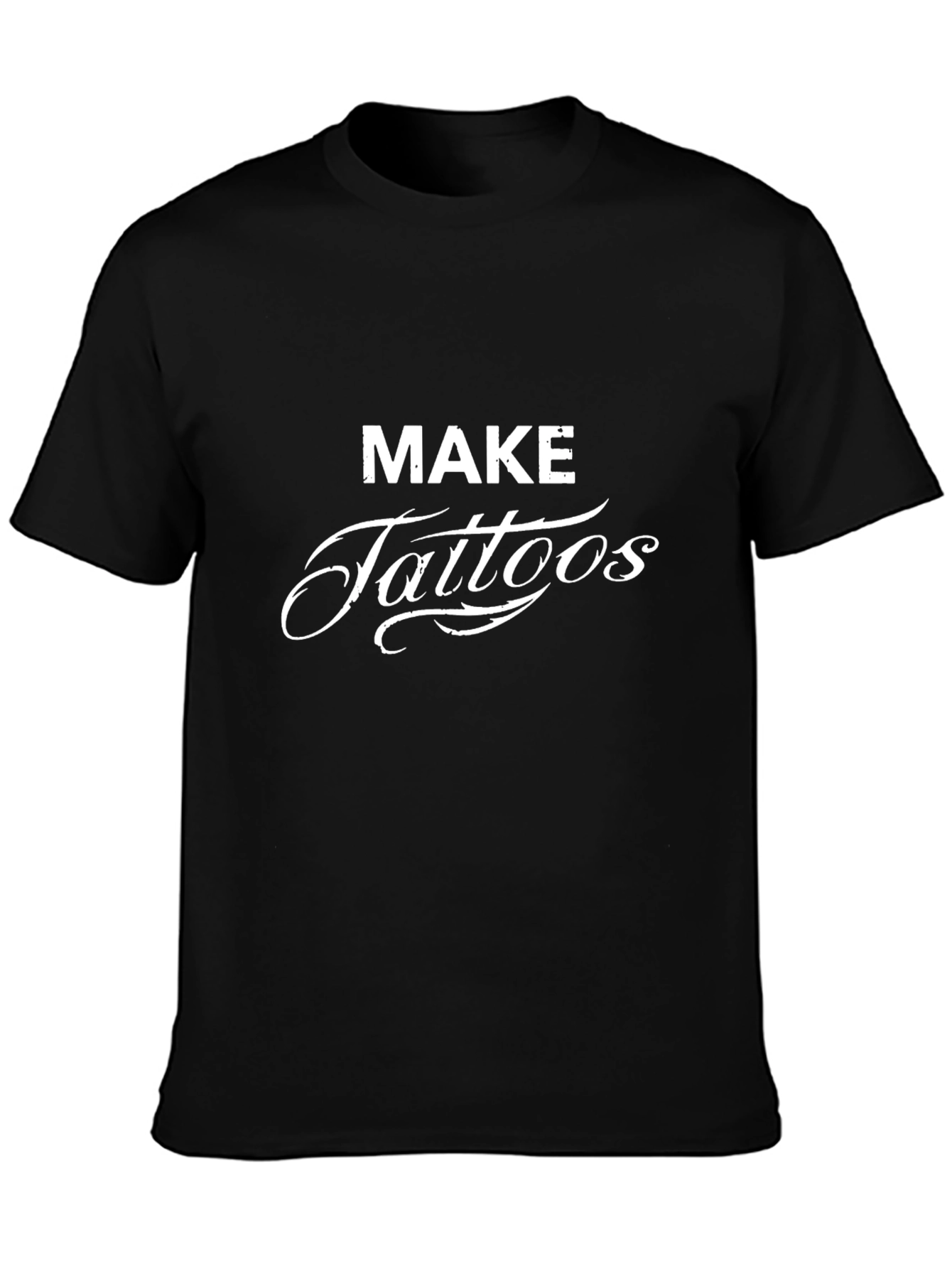 Make Tattoos Black Graphic Tee