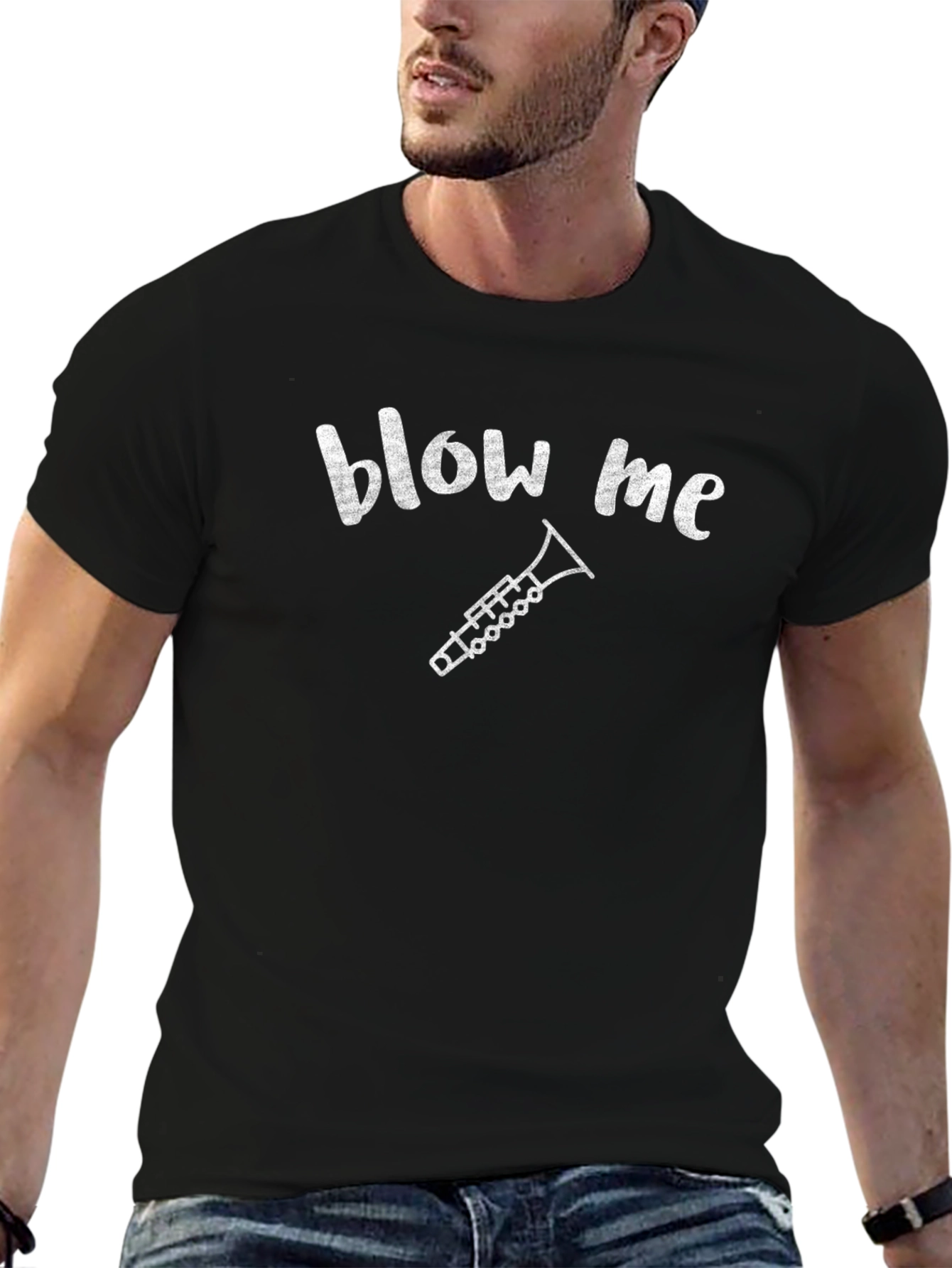 Blow Me Clarinet Funny Musician T-Shirt