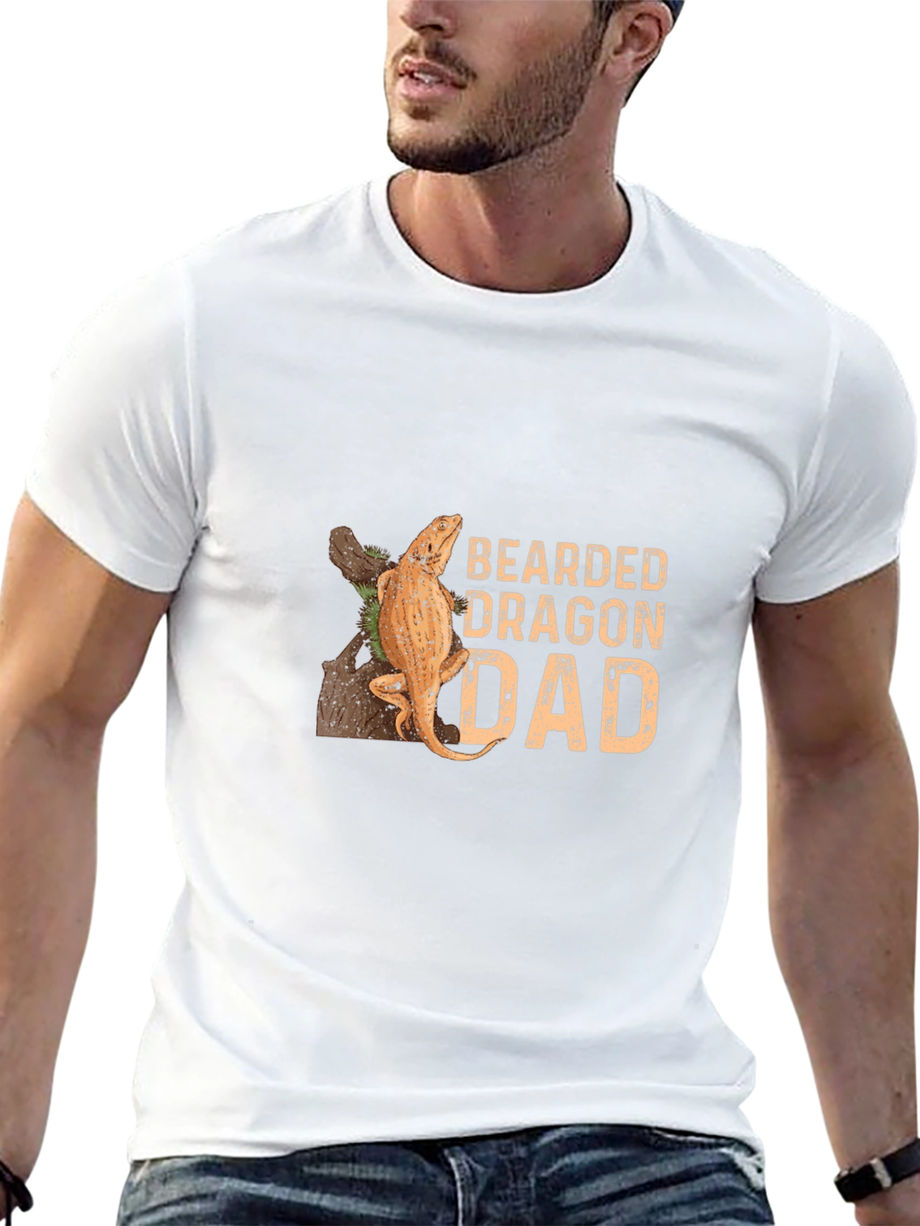 Bearded Dragon Dad T-Shirt - Reptile Lover Tee