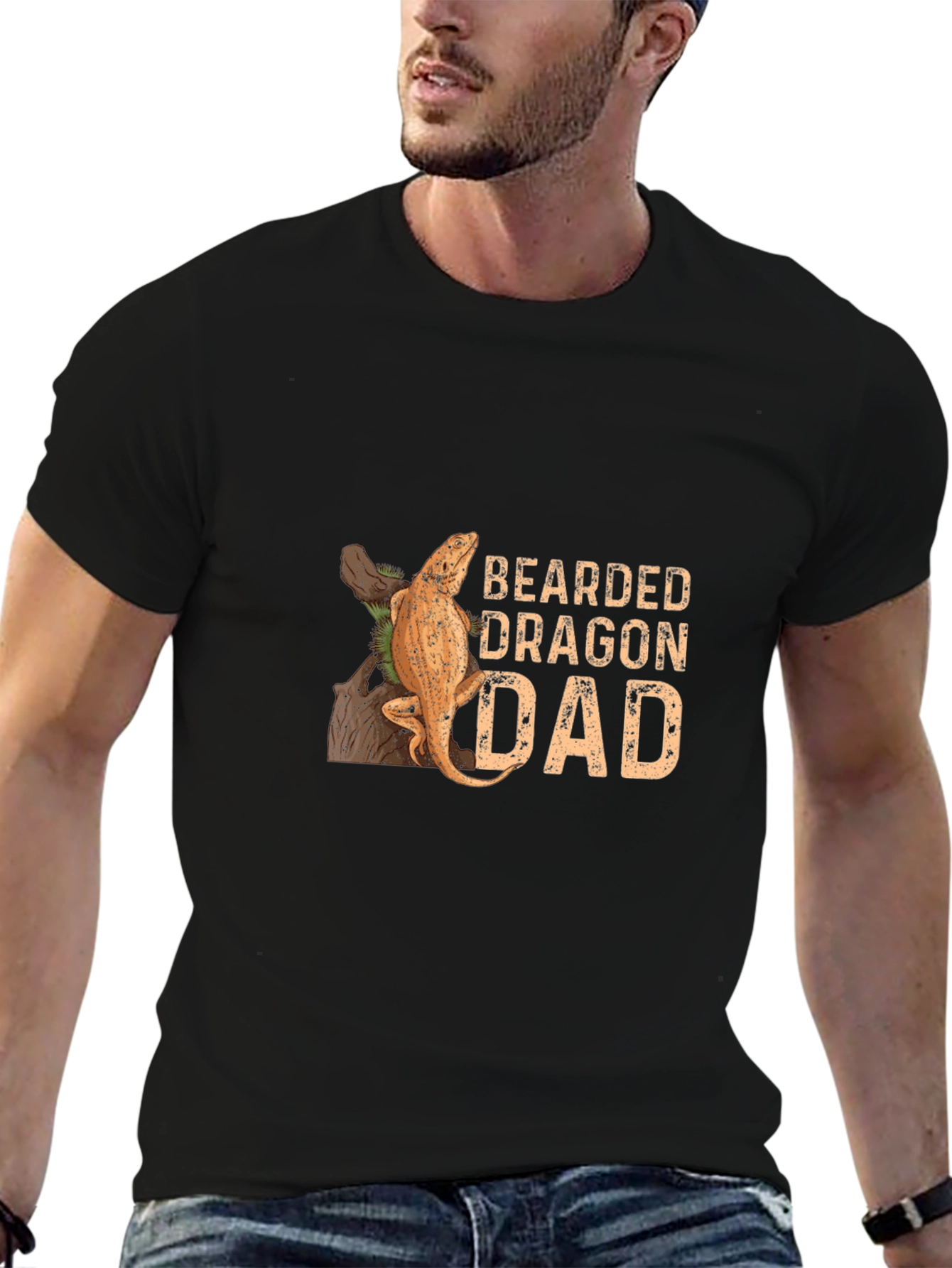 Bearded Dragon Dad T-Shirt - Reptile Lover Tee