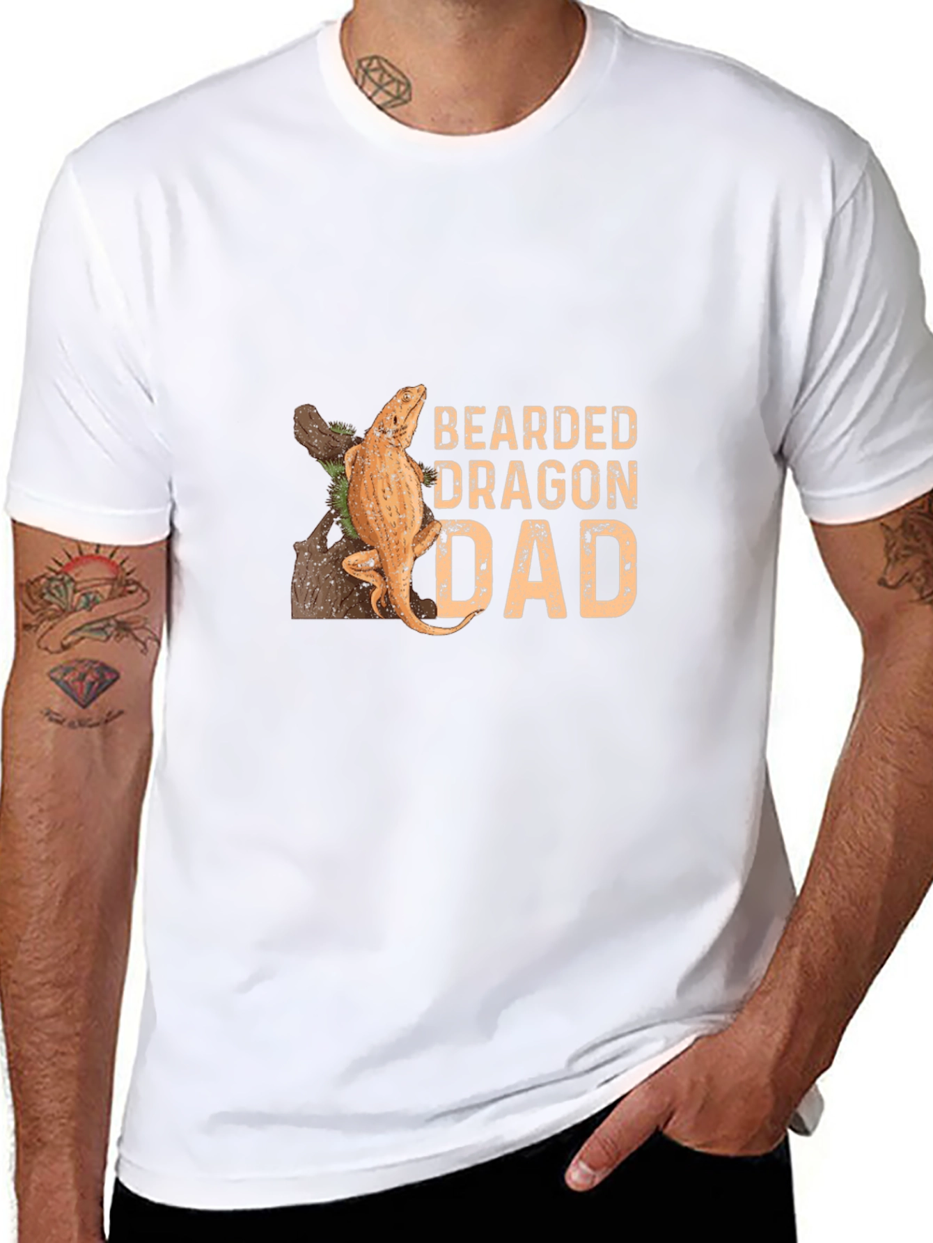 Bearded Dragon Dad T-Shirt - Reptile Lover Tee