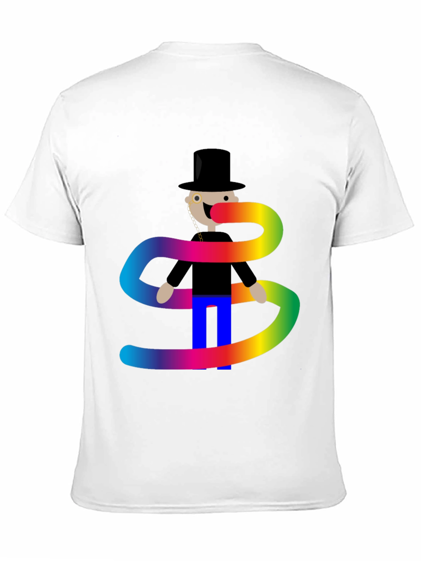 Rainbow Scarf T-Shirt - Stylish Graphic Tee