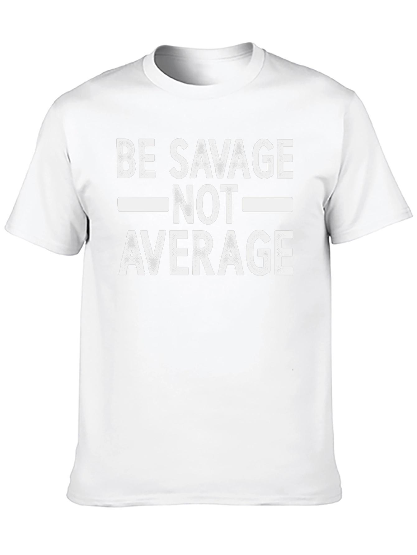 Be Savage Not Average Graphic Tee - Black