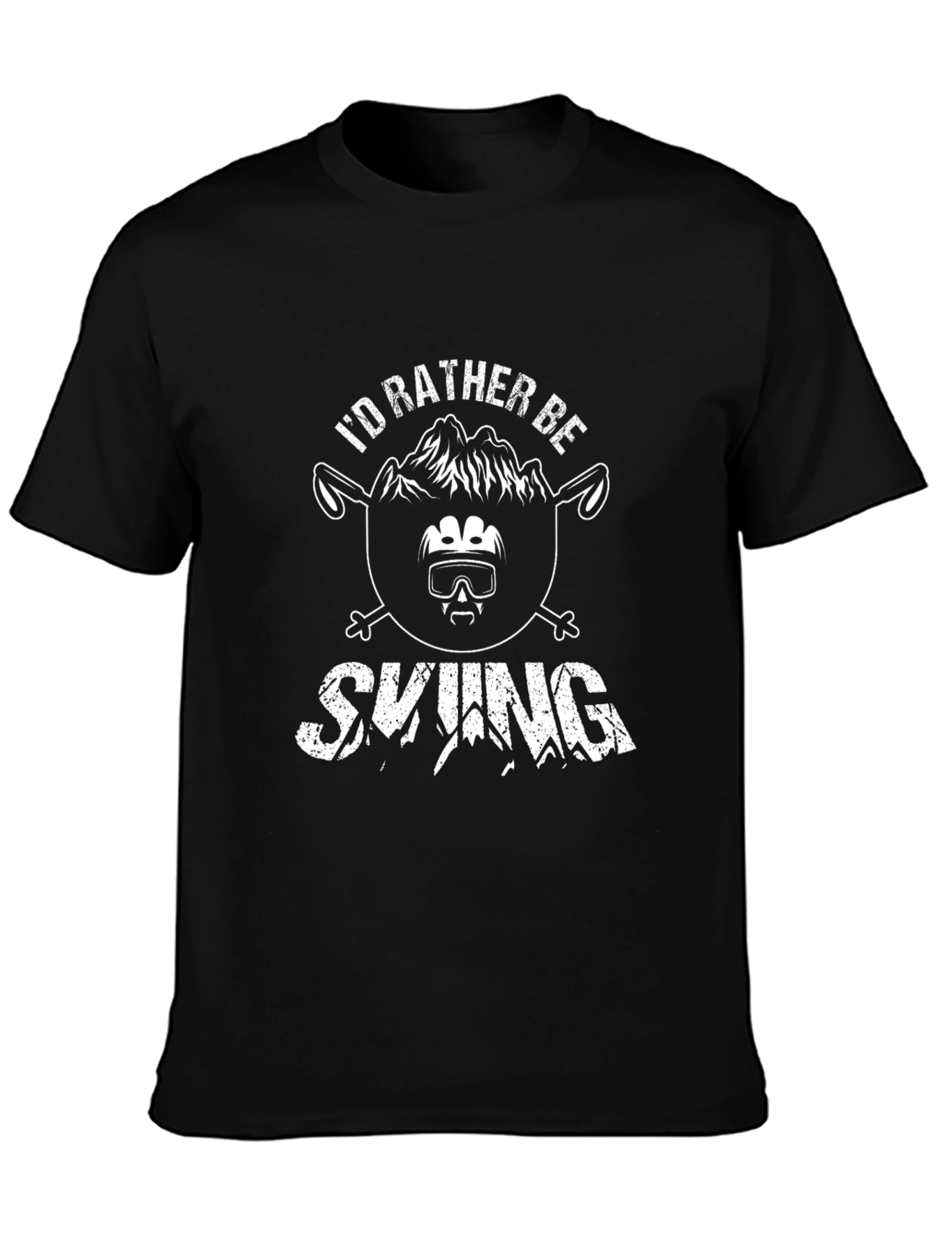 Skiing Graphic Tee - Id Rather Be Skiing