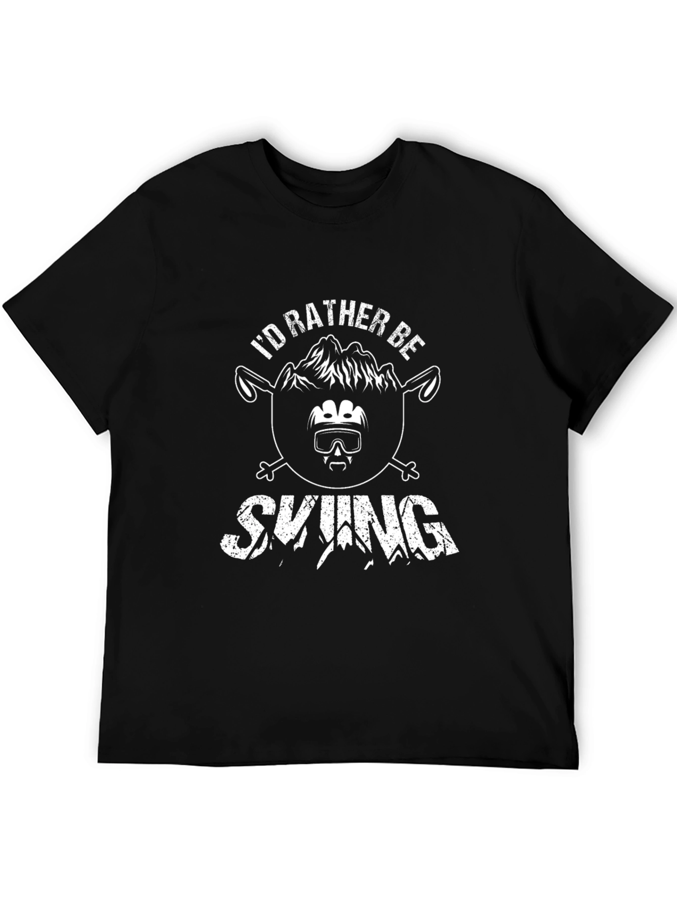 Skiing Graphic Tee - Id Rather Be Skiing
