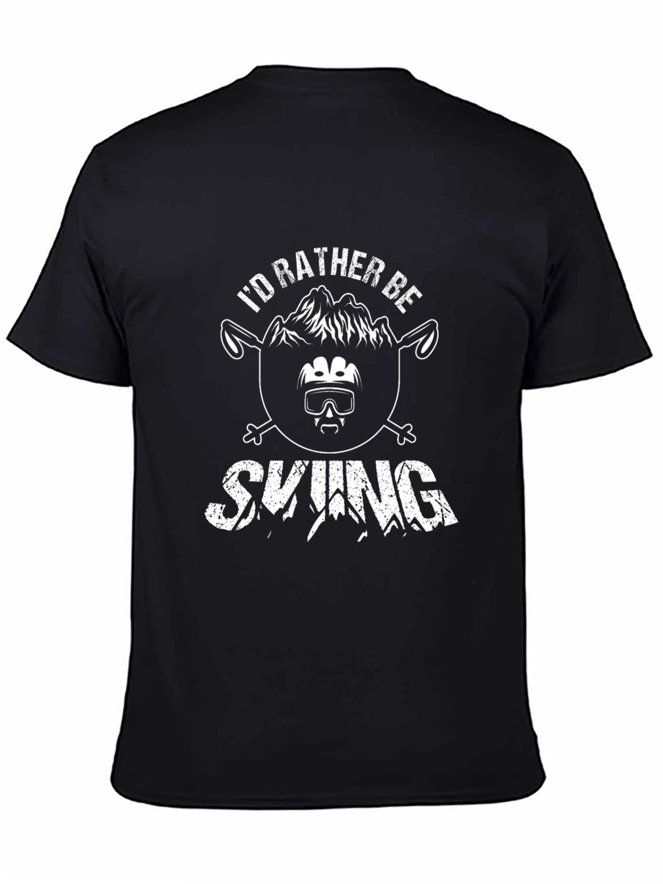 Skiing Graphic Tee - Id Rather Be Skiing