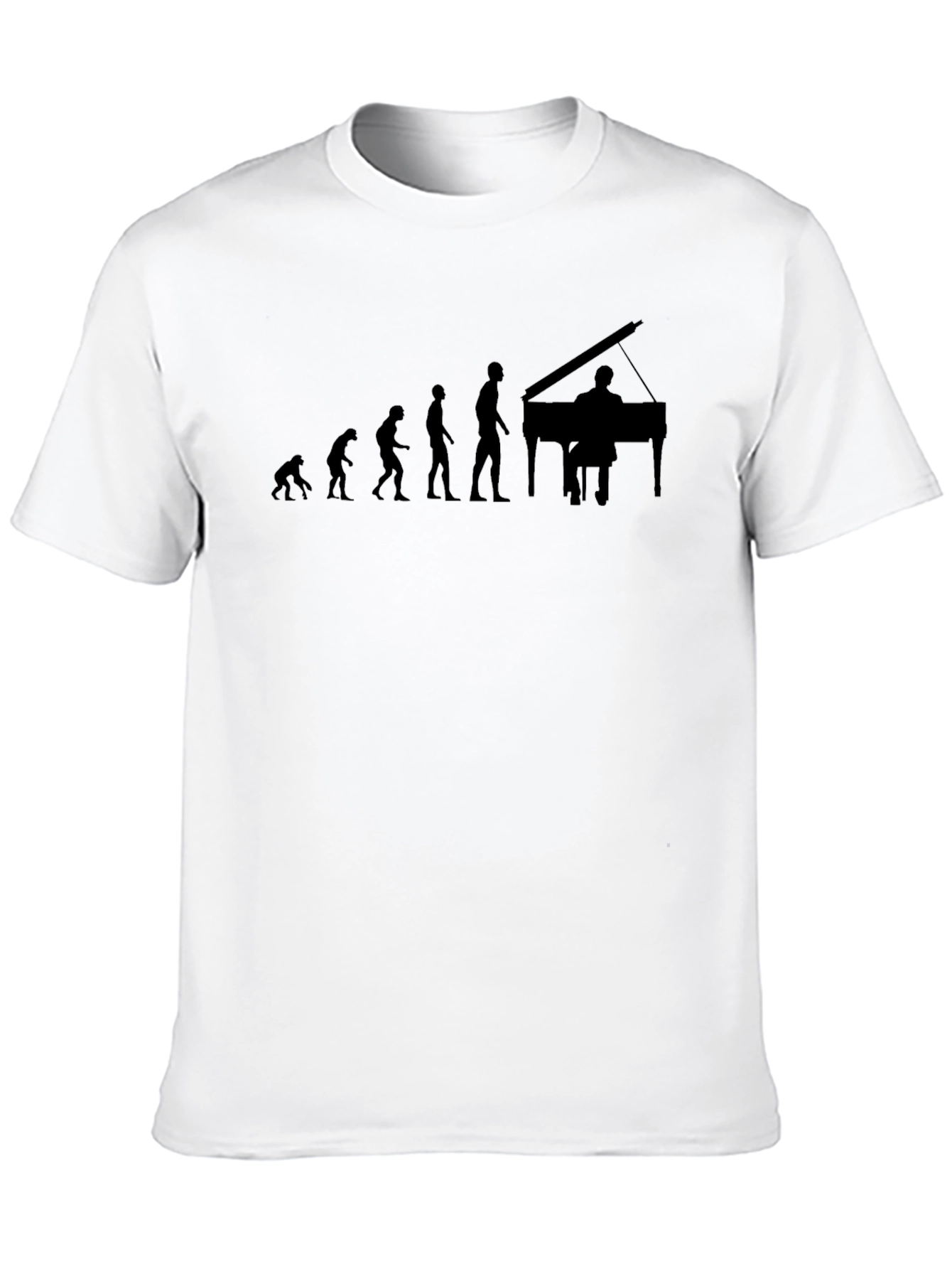 Evolution of Pianist Graphic Tee - Black