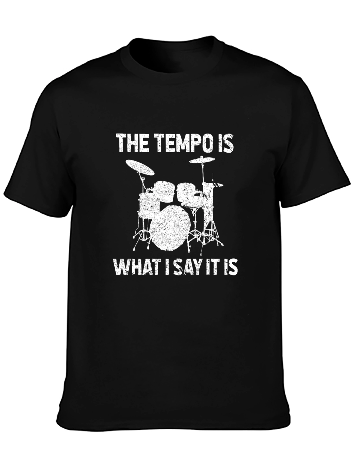 Tempo Drummer T-Shirt - Funny Music Tee