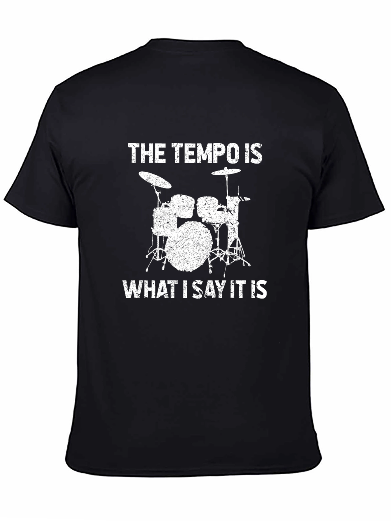 Tempo Drummer T-Shirt - Funny Music Tee