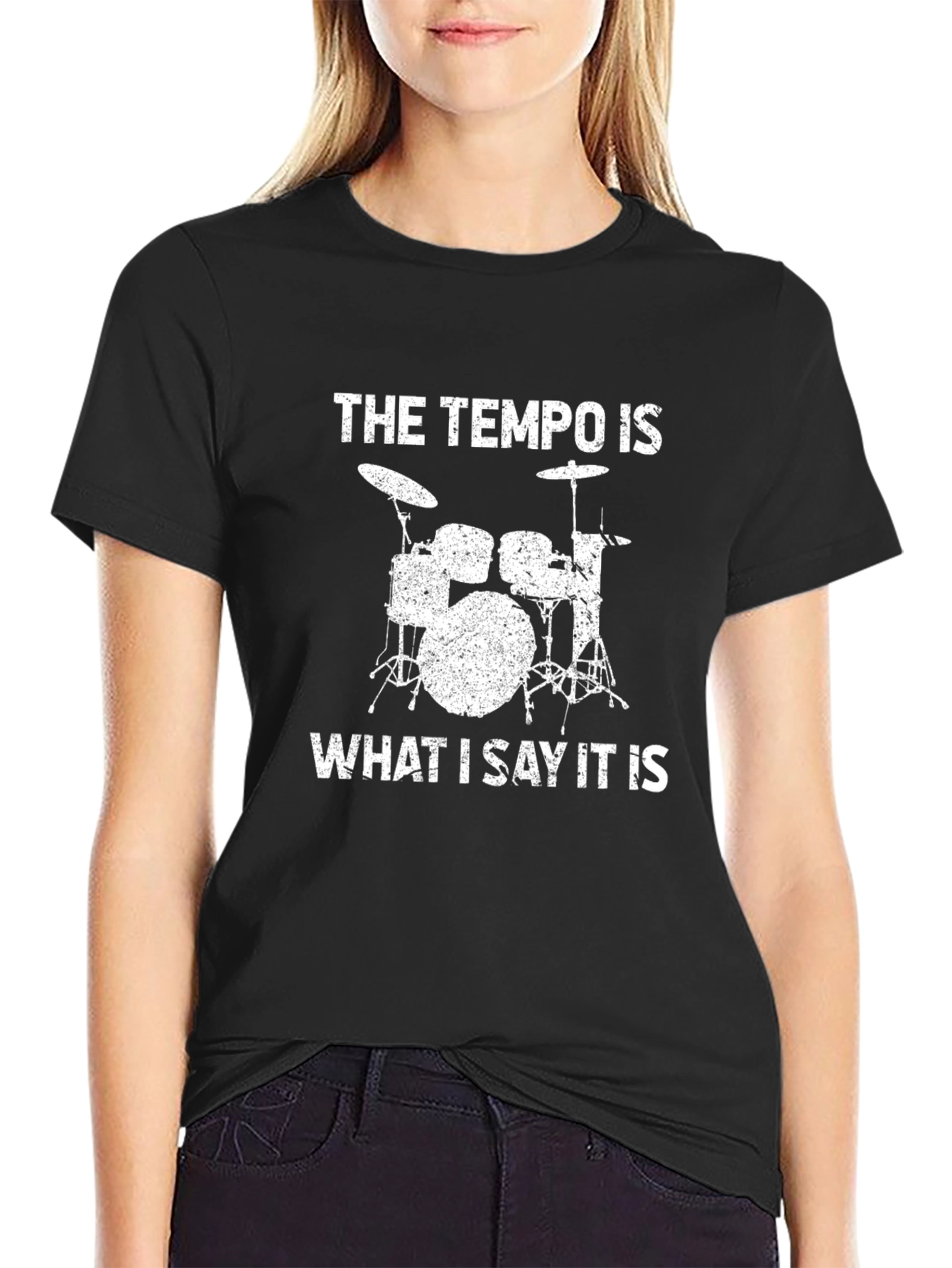 Tempo Drummer T-Shirt - Funny Music Tee