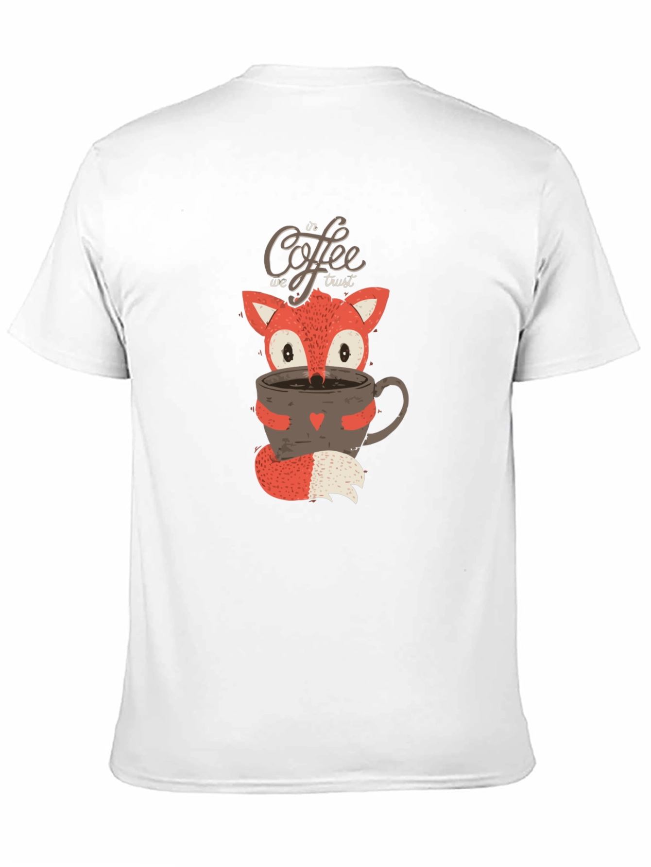 Fox Coffee Lover T-Shirt - In Coffee We Trust