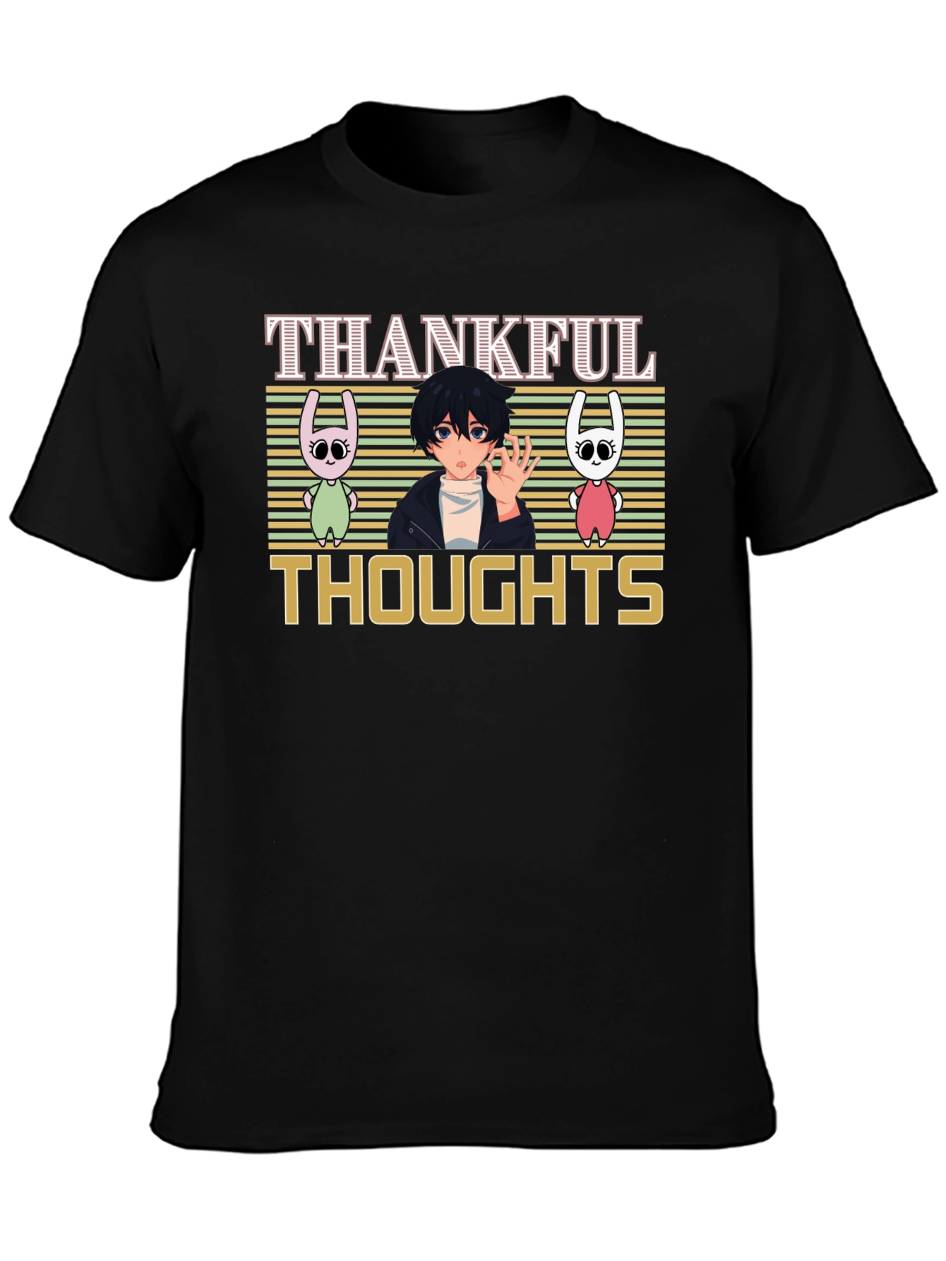Thankful Thoughts Anime Graphic T-Shirt