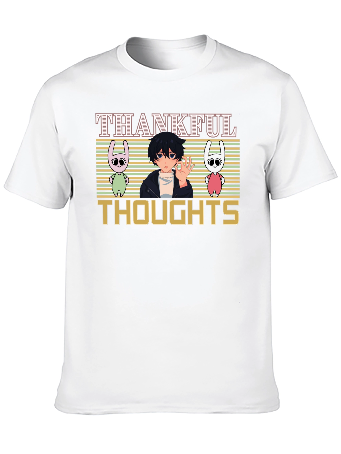 Thankful Thoughts Anime Graphic T-Shirt