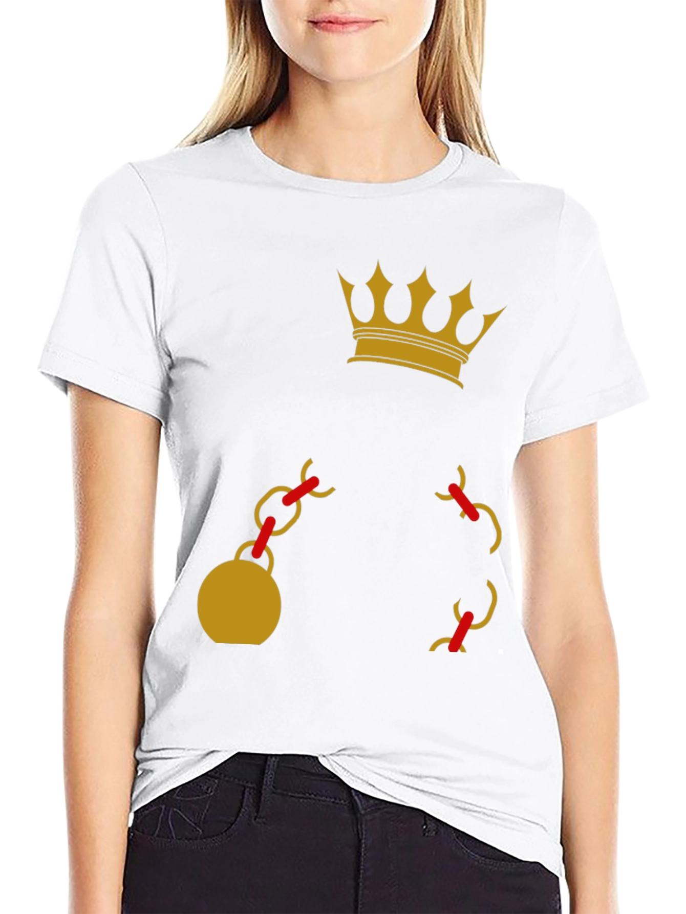 Crown and Chain Graphic Tee