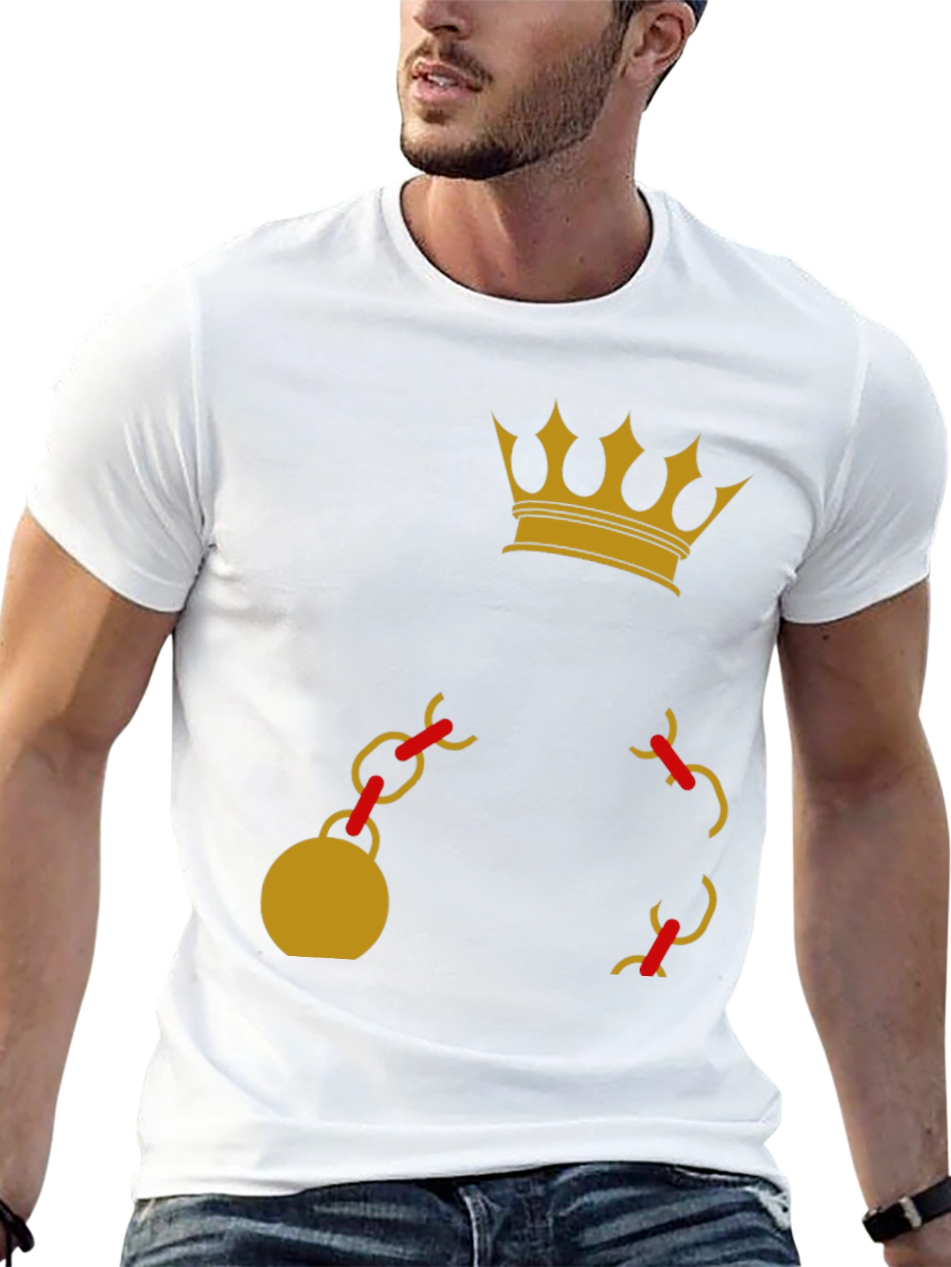 Crown and Chain Graphic Tee