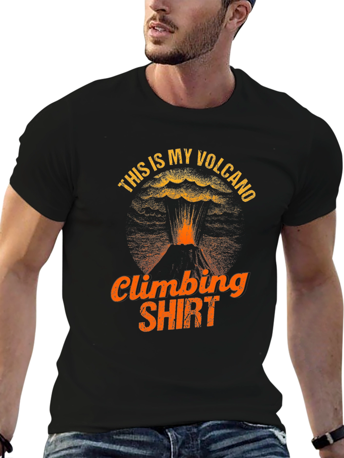 Volcano Climbing T-Shirt - Unique Design
