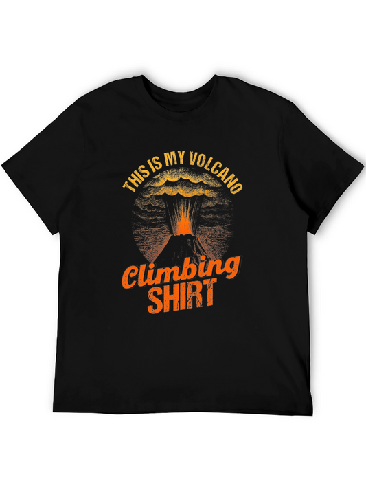 Volcano Climbing T-Shirt - Unique Design