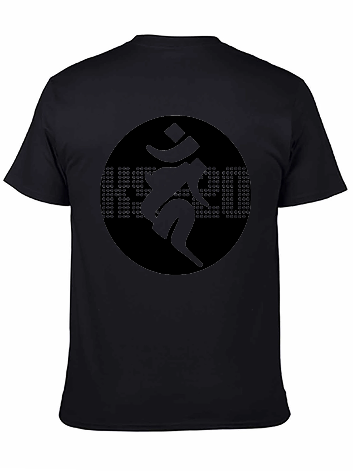 Black Graphic Tee - Om Symbol Design
