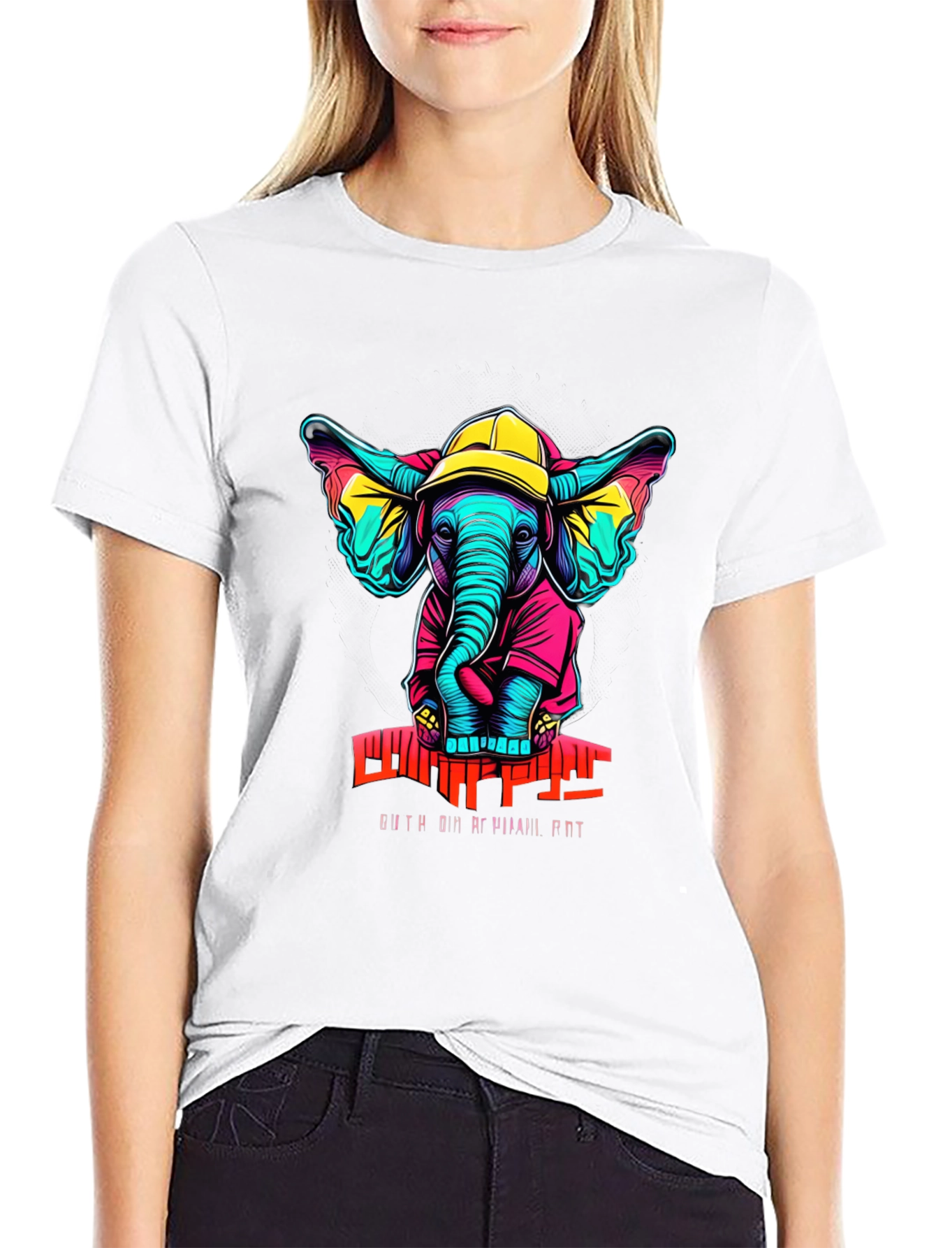 Funky Elephant Graphic Tee