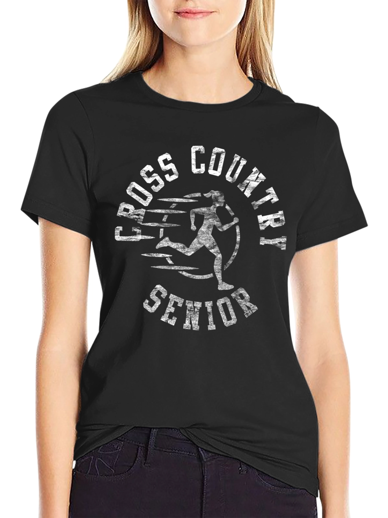 Cross Country Senior Black T-Shirt